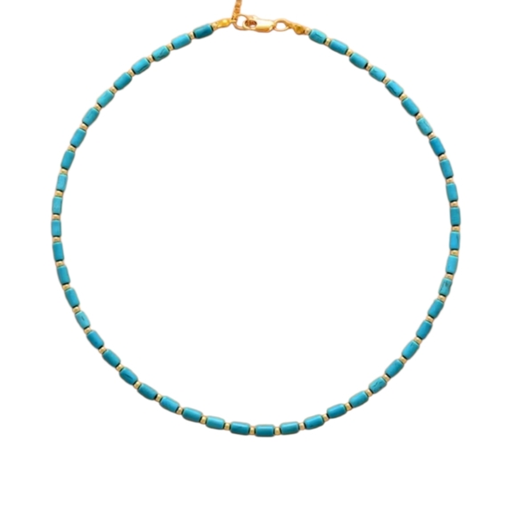 Jewelry - Simple New Turquoises Boho Choker  Chic Short Beaded Layered Necklace